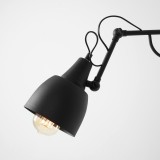 ALDEX 1002D1 | Soho-AL Aldex falikar lámpa vezeték kapcsoló elforgatható alkatrészek 2x E27 fekete