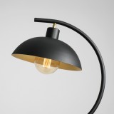 ALDEX 1036B1 | Espace Aldex asztali lámpa 40cm vezeték kapcsoló elforgatható alkatrészek 1x E27 fekete, arany