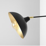 ALDEX 1036C1 | Espace Aldex falikar lámpa elforgatható alkatrészek 1x E27 fekete, arany