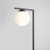 ALDEX 1038A1_1 | Zac Aldex álló lámpa 168cm kapcsoló 1x E27 fekete, opál