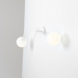ALDEX 1064D | Pure-AL Aldex falikar lámpa 2x E14 fehér, opál