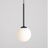 ALDEX 1087XXS1 | Bosso Aldex függeszték lámpa gömb 1x E14 fekete, opál