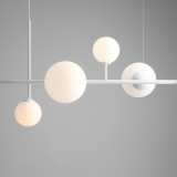 ALDEX 1092K | Dione-AL Aldex függeszték lámpa 2x E27 + 4x E14 fehér, opál