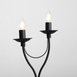 ALDEX 397B1_M | Roza Aldex asztali lámpa 47cm vezeték kapcsoló 2x E14 fekete