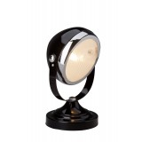 BRILLIANT 04347/06 | RiderB Brilliant asztali lámpa 28cm vezeték kapcsoló 1x E14 fekete, króm
