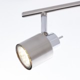 BRILLIANT 74516/77 | Andres Brilliant spot lámpa elforgatható alkatrészek 3x GU10 szatén nikkel, króm