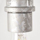 BRILLIANT 93707/43 | Pipe Brilliant fali lámpa vezeték kapcsoló 1x E27 antikolt cink