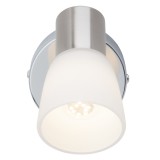 BRILLIANT G46110/77 | Janna Brilliant spot lámpa elforgatható alkatrészek 1x E14 260lm 3000K szatén nikkel, króm, fehér