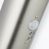 BRILLIANT G46798/82 | Bole Brilliant falikar lámpa mozgásérzékelő, fényérzékelő szenzor - alkonykapcsoló 12x LED IP44 nemesacél, rozsdamentes acél, fehér