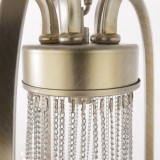 COSMOLIGHT P05165CP | Madrid-COS Cosmolight csillár lámpa 5x E14 pezsgő, átlátszó, ezüst