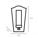 COSMOLIGHT W01155CH | Dublin-COS Cosmolight falikar lámpa 1x E14 króm, opál