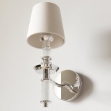 COSMOLIGHT W01315NI-WH | Siena-COS Cosmolight falikar lámpa 1x E14 nikkel, átlátszó, fehér