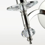 COSMOLIGHT W01360NI-WH | Verona-COS Cosmolight falikar lámpa 1x E14 nikkel, kristály, fehér