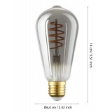 EGLO 110285 | E27 4W -> 16W Eglo Edison ST64 LED fényforrás filament okos világítás 150lm 2000K hangvezérlés, szabályozható fényerő, távirányítható CRI>80