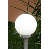 EGLO 30206 | Nisia Eglo álló lámpa 50cm 1x E27 IP44 nemesacél, rozsdamentes acél, fehér
