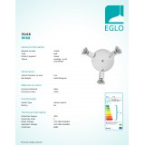 EGLO 31416 | Mini-LED Eglo fali, mennyezeti lámpa elforgatható alkatrészek 3x GU10 720lm 3000K fehér, króm