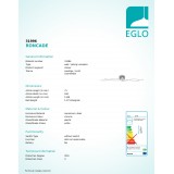 EGLO 31996 | Roncade Eglo mennyezeti lámpa 1x LED 4500lm 3000K króm, fehér