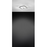 EGLO 39045 | Valmoro Eglo fali, mennyezeti lámpa 7x LED 840lm 4000K szatén nikkel, alumínium, fehér