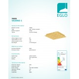 EGLO 39056 | Vezeno-1 Eglo mennyezeti lámpa 16x LED 1440lm 3000K arany