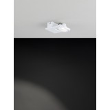 EGLO 39133 | Brea Eglo fali, mennyezeti lámpa szabályozható fényerő, elforgatható fényforrás 1x LED 480lm 3000K fehér, áttetsző, szatén