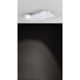 EGLO 39135 | Brea Eglo fali, mennyezeti lámpa szabályozható fényerő, elforgatható fényforrás 3x LED 1440lm 3000K fehér, áttetsző, szatén
