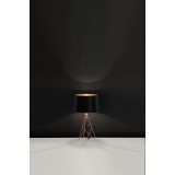 EGLO 39178 | Camporale Eglo asztali lámpa 56cm húzókapcsoló 1x E27 vörösréz, fekete