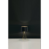 EGLO 39179 | Camporale Eglo asztali lámpa 56cm húzókapcsoló 1x E27 arany, fekete