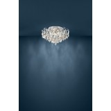EGLO 39521 | Fenoullet Eglo mennyezeti lámpa 6x E14 króm, kristály, átlátszó