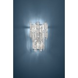 EGLO 39628 | Calmeilles Eglo fali lámpa 3x E14 króm, kristály, átlátszó