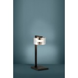 EGLO 39877 | Copillos Eglo asztali lámpa 42cm fényerőszabályzós érintőkapcsoló szabályozható fényerő 1x LED 730lm 3000K fekete, áttetsző fekete