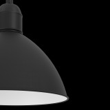 EGLO 43878 | Priddy Eglo függeszték lámpa 1x E27 fekete, fehér
