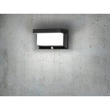 EGLO 48968 | Utrera Eglo fali lámpa mozgásérzékelő, fényérzékelő szenzor - alkonykapcsoló napelemes/szolár, elforgatható alkatrészek 1x LED 800lm 4000K fekete, fehér