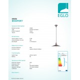 EGLO 49454 | Bridport Eglo függeszték lámpa 1x E27 antik vörösréz