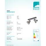 EGLO 49649 | Barnstaple Eglo spot lámpa elforgatható alkatrészek 2x E27 antikolt barna, fekete, antikolt cink