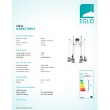 EGLO 49732 | Barnstaple Eglo függeszték lámpa 6x E27 antikolt barna, fekete, antikolt cink