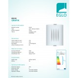 EGLO 83132 | Grafik Eglo fali, mennyezeti lámpa téglalap 1x E27 matt nikkel, szatén