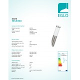 EGLO 83278 | Helsinki Eglo fali lámpa mozgásérzékelő 1x E27 IP44 nemesacél, rozsdamentes acél, fehér