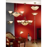 EGLO 85857 | Marbella Eglo csillár lámpa 6x E14 bronz, pezsgő, alabástrom