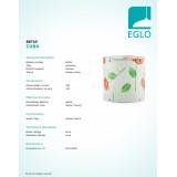 EGLO 88745 | Cuba Eglo ernyő lámpabúra
