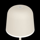 EGLO 900461 | Mannera Eglo hordozható, asztali lámpa fényerőszabályzós érintőkapcsoló szabályozható fényerő, elemes/akkus, USB csatlakozó 1x LED 200lm 3000K IP54 homokszín, fehér