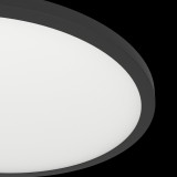 EGLO 900761 | EGLO-Connect-Z-Sarsina Eglo mennyezeti okos világítás kerek hangvezérlés, szabályozható fényerő, állítható színhőmérséklet, távirányítható 1x LED 4300lm 2700 <-> 6500K fekete, opál