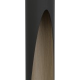 EGLO 900874 | Barbotto Eglo függeszték lámpa rúd 1x GU10 345lm 3000K fekete, sötét fa