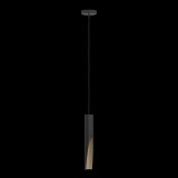 EGLO 900874 | Barbotto Eglo függeszték lámpa rúd 1x GU10 345lm 3000K fekete, sötét fa