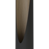 EGLO 900876 | Barbotto Eglo asztali lámpa rúd 39,5cm vezeték kapcsoló 1x GU10 345lm 3000K fekete, sötét fa