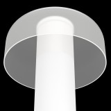 EGLO 900982 | Piccola-Ponente Eglo hordozható, asztali lámpa fényerőszabályzós érintőkapcsoló szabályozható fényerő, állítható színhőmérséklet, elemes/akkus, USB csatlakozó 1x LED 250lm 3000 <-> 6500K IP44 fehér, áttetsző fehér