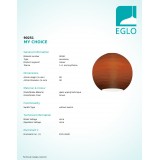 EGLO 90251 | MyChoice Eglo ernyő lámpabúra barna