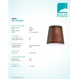 EGLO 90262 | MyChoice Eglo ernyő lámpabúra barna