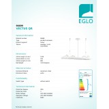 EGLO 90699 | Vectus Eglo függeszték lámpa 4x G53 / AR111 fehér