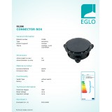 EGLO 91206 | Eglo kötődoboz kiegészítő IP68 fekete