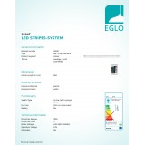 EGLO 92047 | Eglo-LS-System Eglo LED szalag lámpa vezeték kapcsoló 2 darabos szett 2x LED 220lm 4000K fehér
